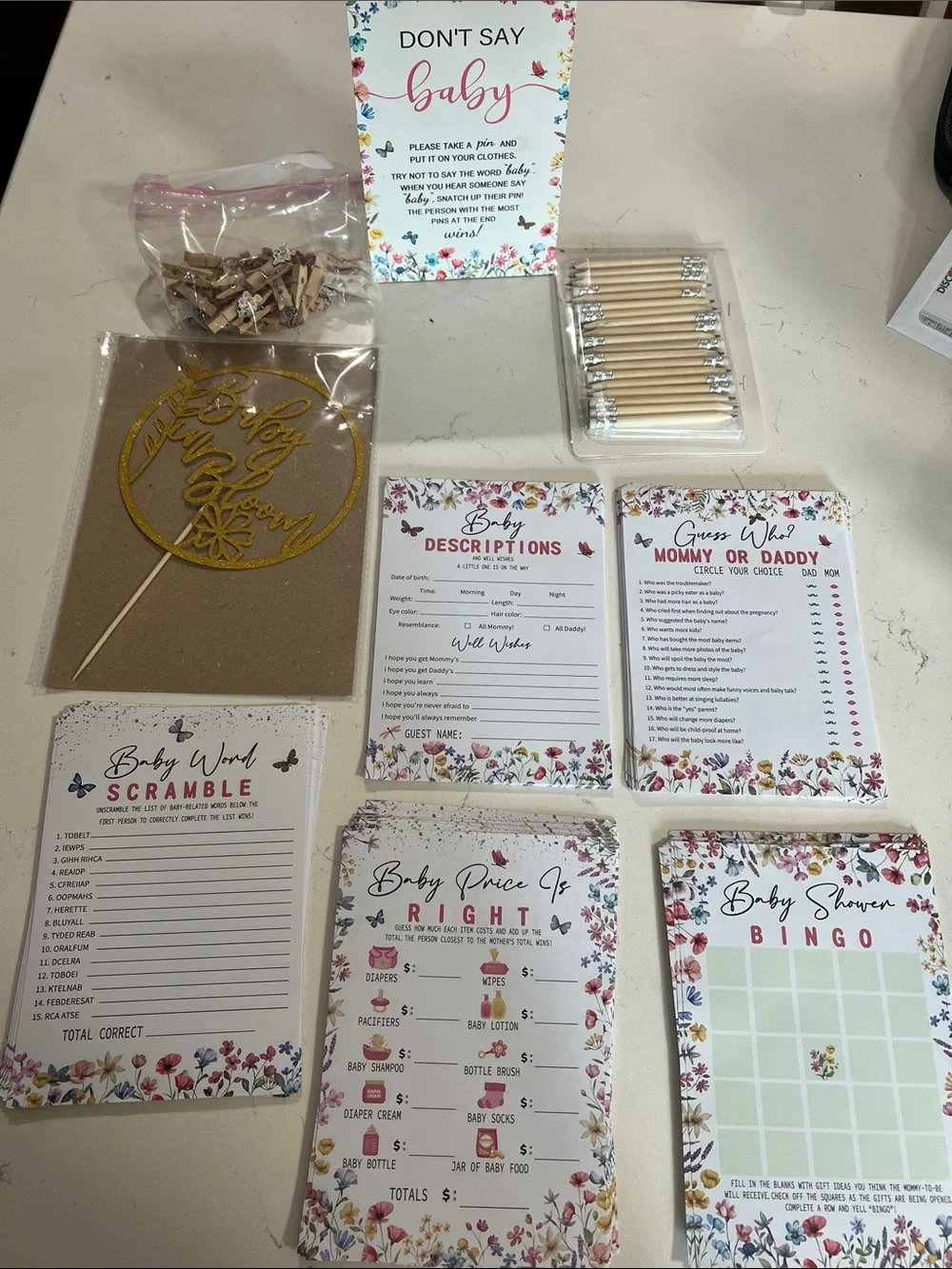 Baby in Bloom Party Supplies